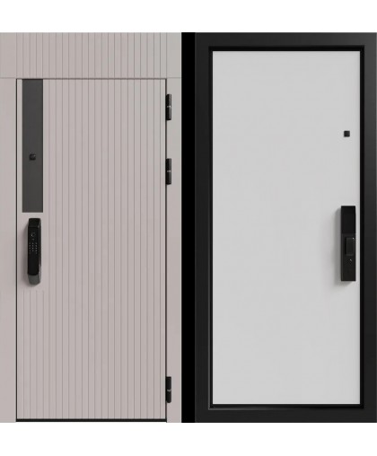 Рейн 2 3К90 ЮР-36 (с номером квартиры) Латте (ZB855-2) - ЮП-13 ZB Белый