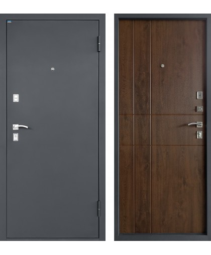 ПРОМЕТ «ТИТАН АНТЕРО» Дуб Тёмный Квартирный | Входная металлическая дверь